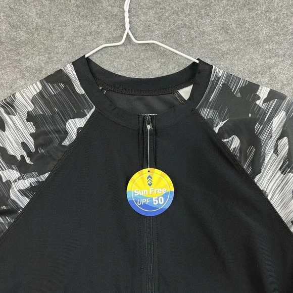 Free Country Long Sleeve Rashguard Womens Small 1/2 Zip UPF 50 Sunblock Shirt - Picture 2 of 11